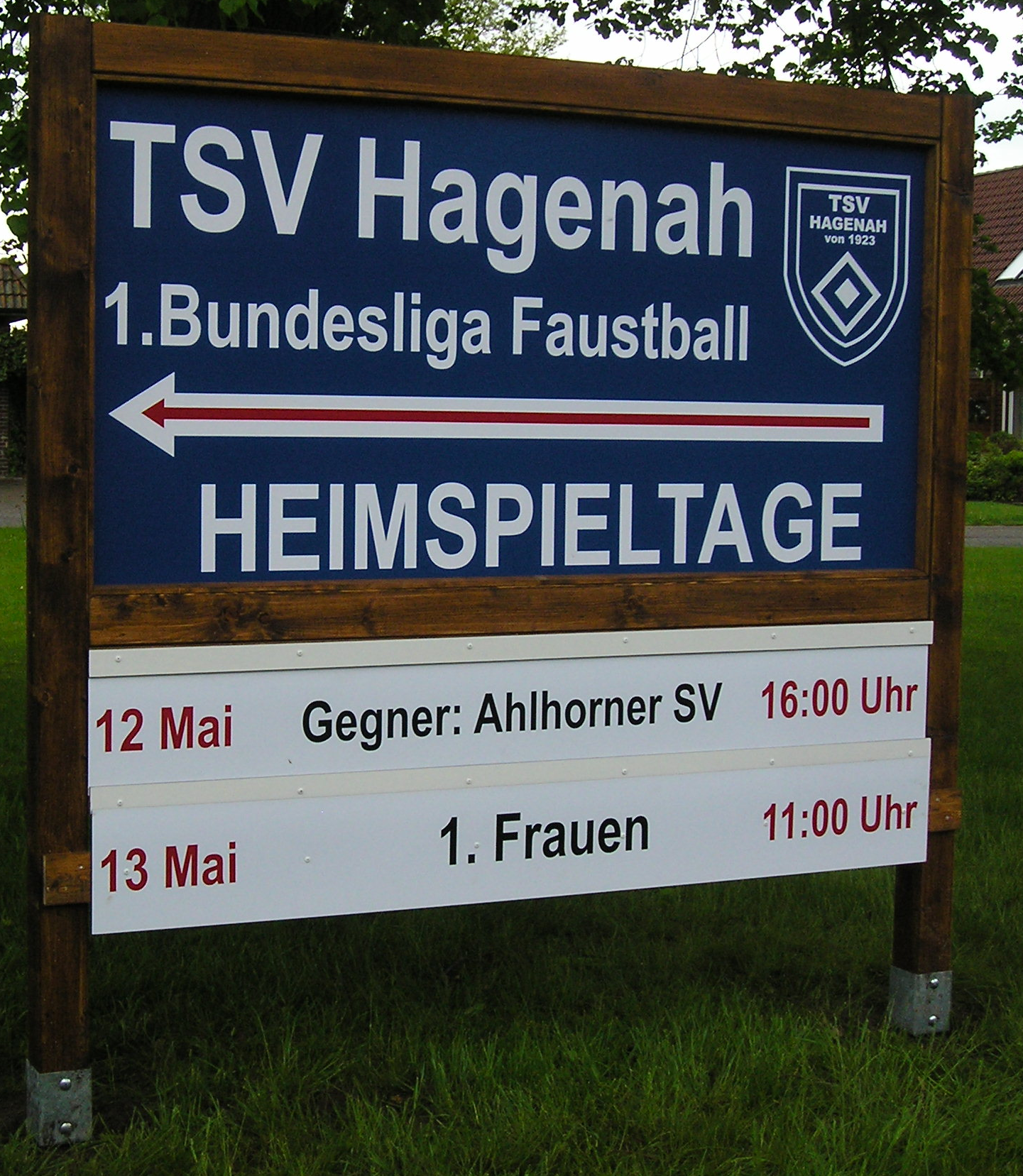Schild TSV Hagenah